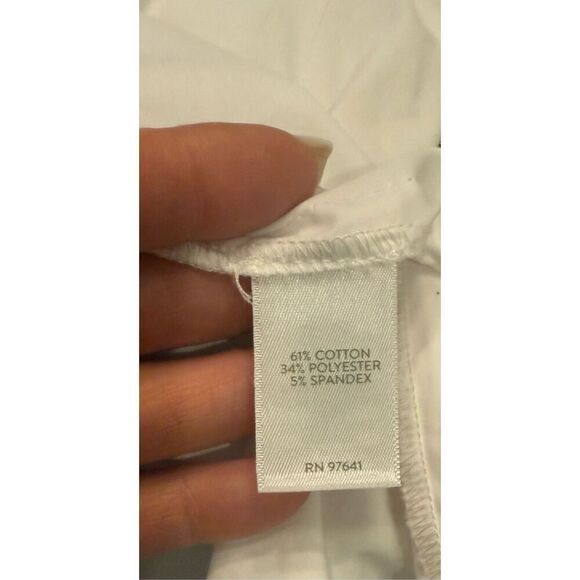 J Jill “White Shirt Collection” Crisp Oversized White Shirt Plus Sz. 2X Pkeat Ba - Picture 13 of 14